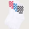 3er-Pack klassische Crew-Socken mit Karomuster für Kinder
