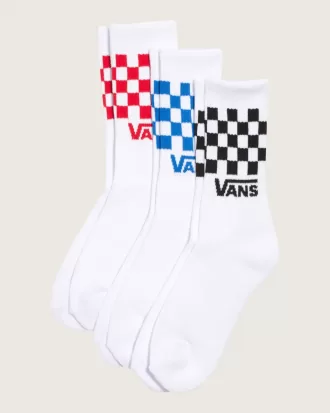 3er-Pack klassische Crew-Socken mit Karomuster für Kinder