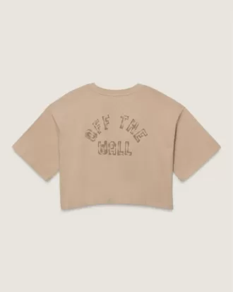 Behelfsmäßiges Relax-Crop-T-Shirt