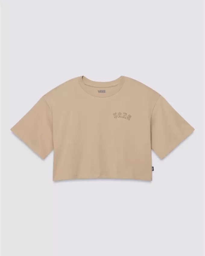 Behelfsmäßiges Relax-Crop-T-Shirt