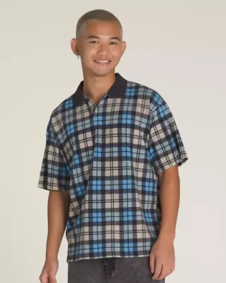 Bellmoor-Poloshirt mit Karomuster
