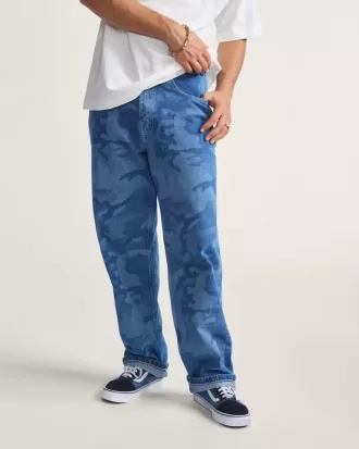Check-5 Loose Denim-Hose
