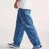 Check-5 Loose Denim-Hose