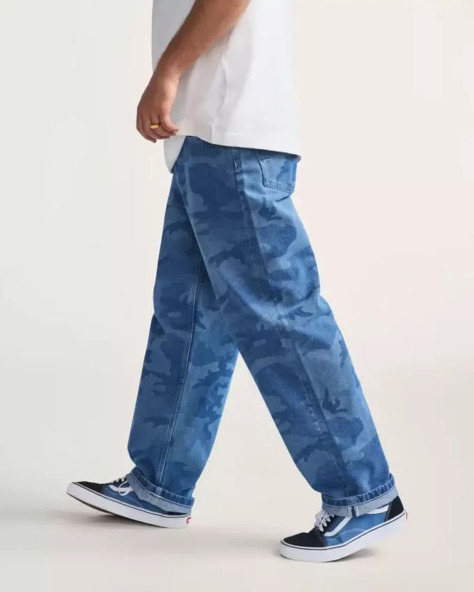 Check-5 Loose Denim-Hose