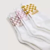 Classic Check Crew Socken, 3er-Pack