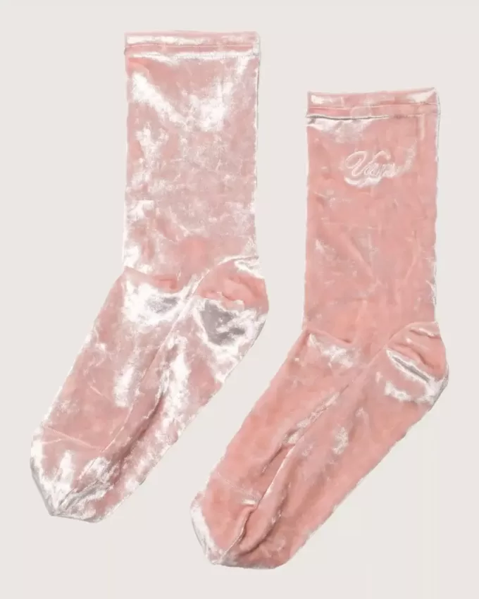 Crew-Socken aus Samt