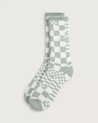 Crew-Socken mit Schachbrettmuster