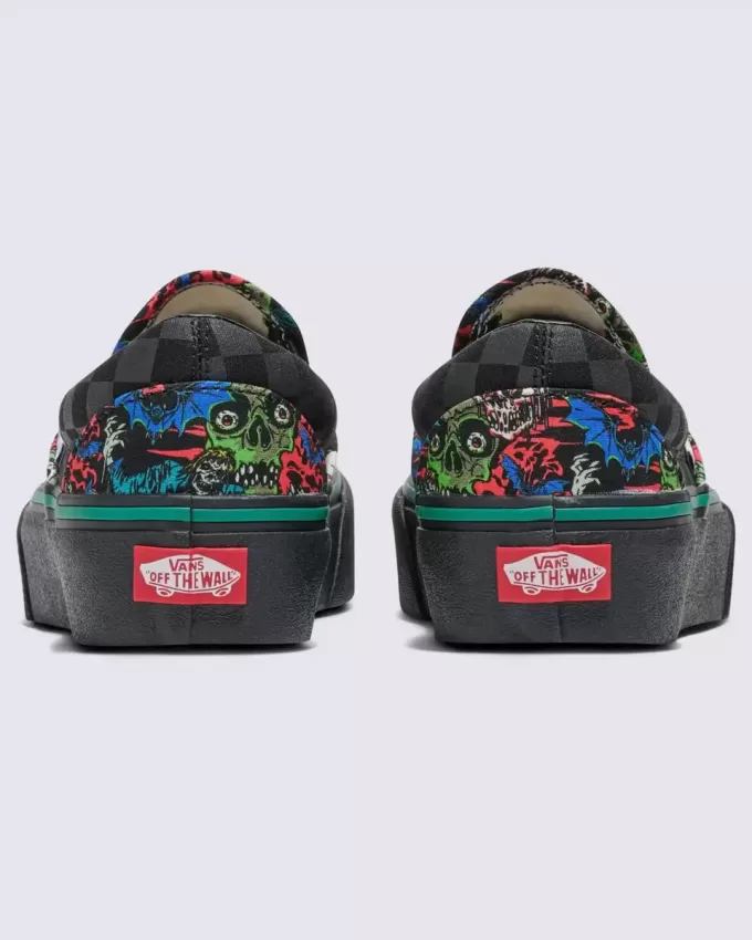 Customs Klassischer Slip-On-Plateau-Halloween-Schuh Customs Klassischer Slip-On-Plateau-Halloween-Schuh
