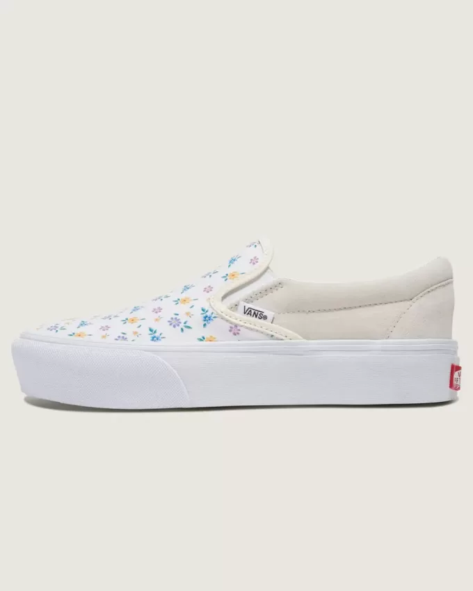 Customs Klassischer Slip-On-Plateauschuh