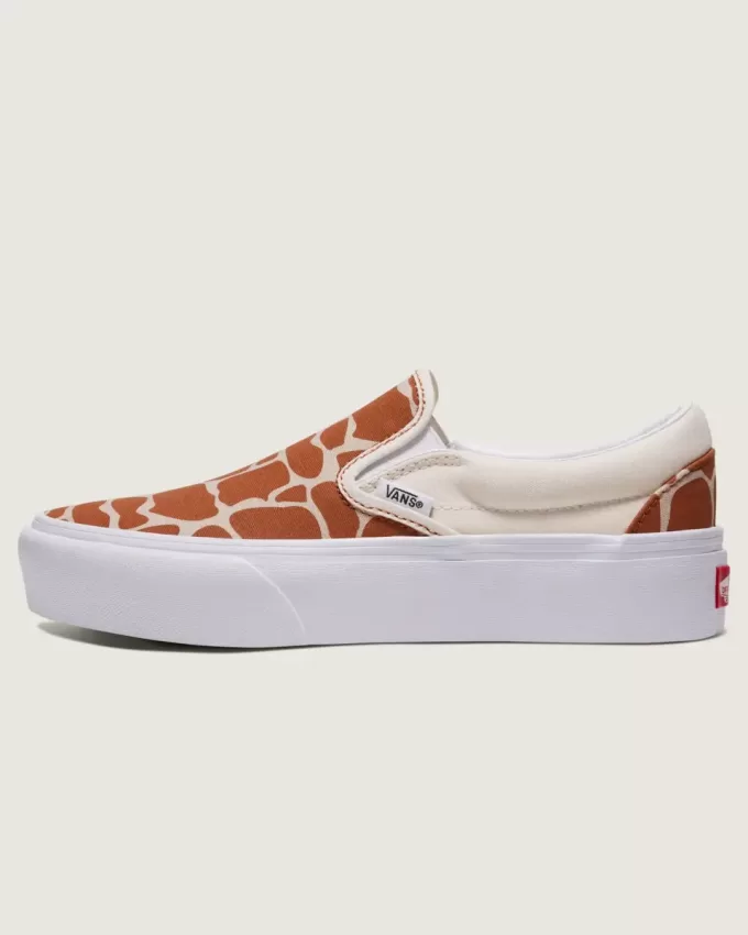 Customs Klassischer Slip-On-Plateauschuh
