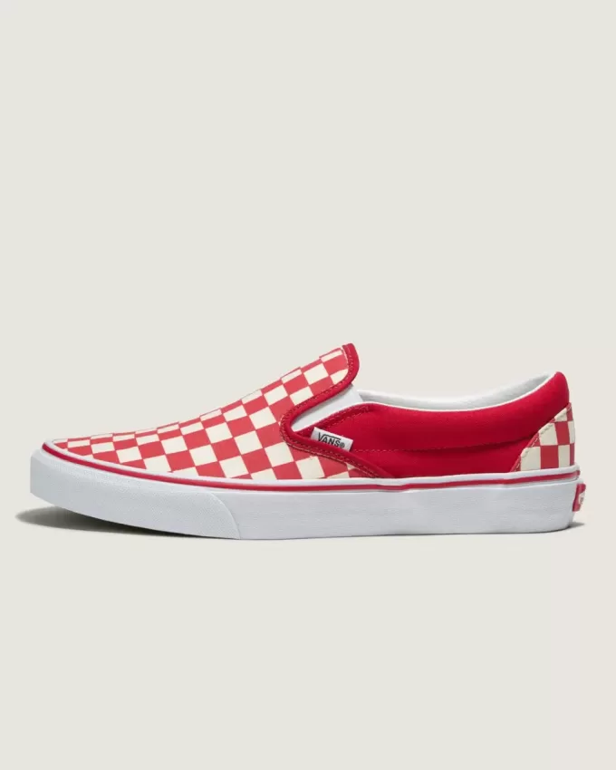 Customs Klassischer Slip-On-Schachbrett-Schuh in weiter Passform Customs Klassischer Slip-On-Schachbrett-Schuh in weiter Passform