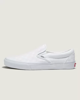 Customs Klassischer Slip-On-Schachbrett-Schuh in weiter Passform