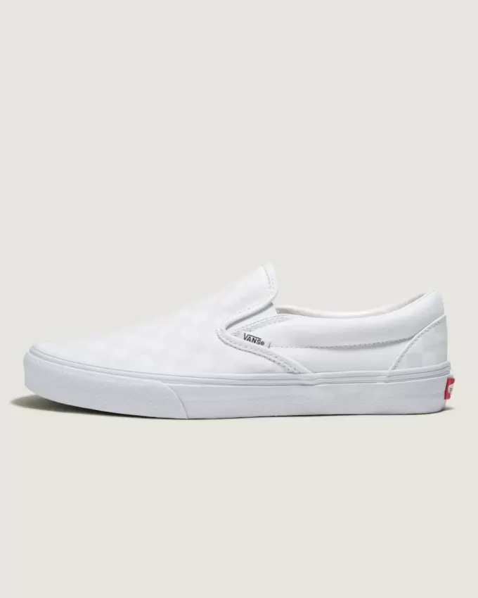 Customs Klassischer Slip-On-Schachbrett-Schuh in weiter Passform Customs Klassischer Slip-On-Schachbrett-Schuh in weiter Passform