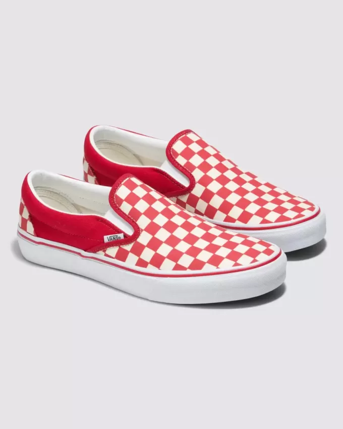 Customs Klassischer Slip-On-Schachbrett-Schuh in weiter Passform Customs Klassischer Slip-On-Schachbrett-Schuh in weiter Passform