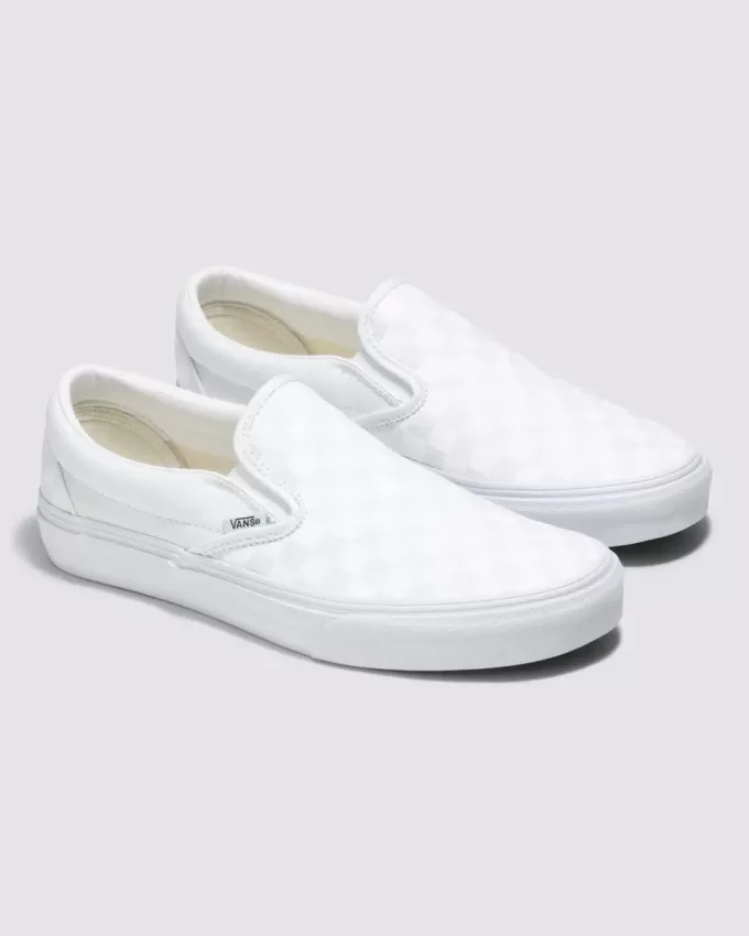 Customs Klassischer Slip-On-Schachbrett-Schuh in weiter Passform Customs Klassischer Slip-On-Schachbrett-Schuh in weiter Passform