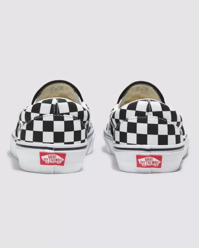 Customs Klassischer Slip-On-Schachbrett-Schuh in weiter Passform Customs Klassischer Slip-On-Schachbrett-Schuh in weiter Passform