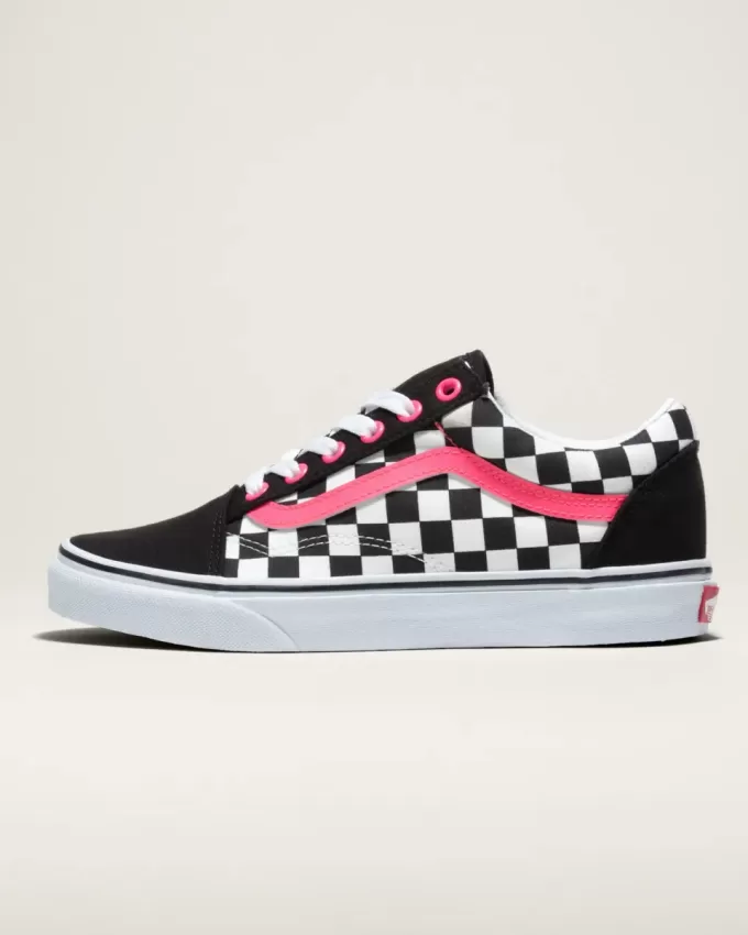 Customs Old Skool Checkerboard Wide Schuh