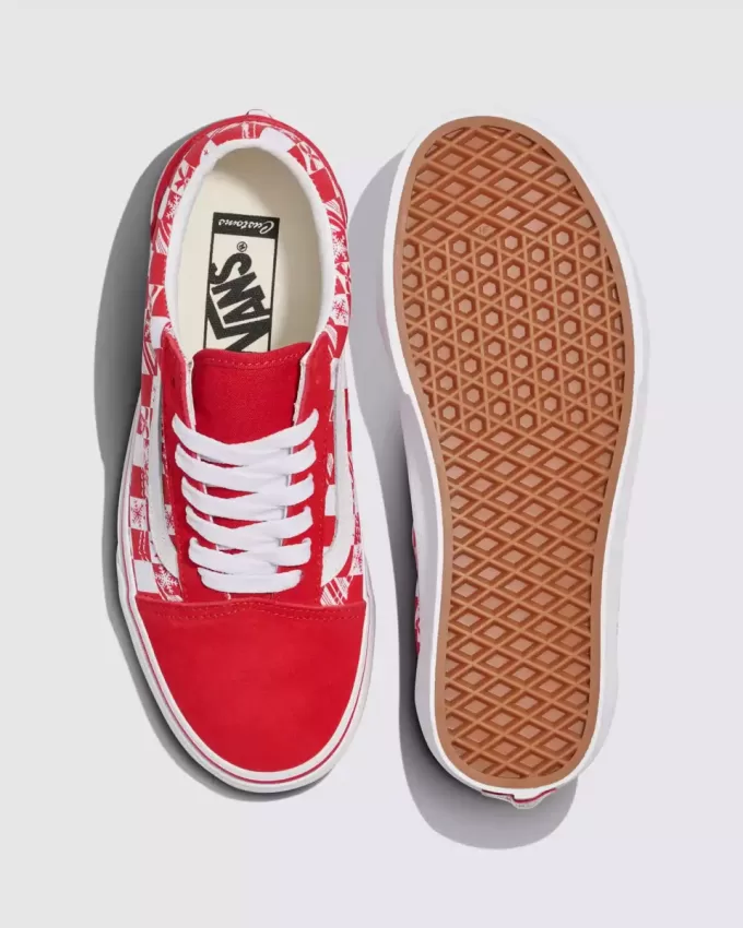 Customs Old Skool Holiday Checkerboard Schuh Customs Old Skool Holiday Checkerboard Schuh