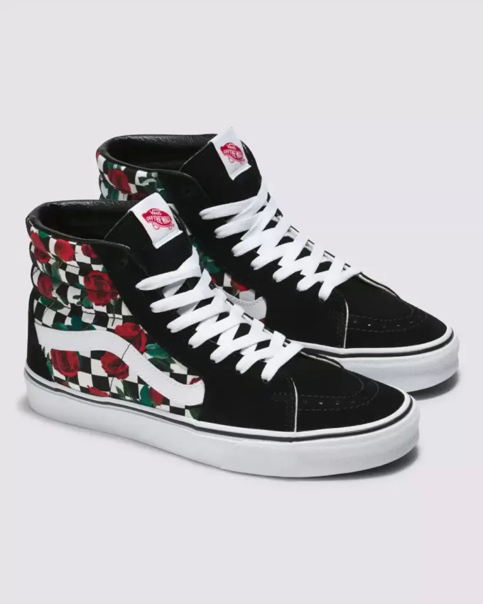Customs Sk8-Hi Checkerboard Schuh Customs Sk8-Hi Checkerboard Schuh