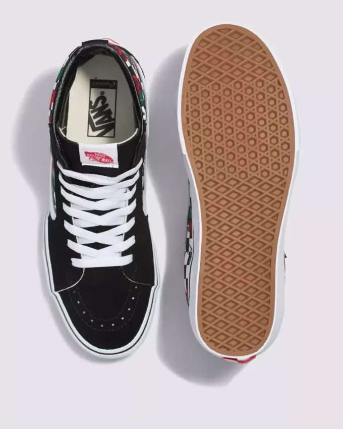 Customs Sk8-Hi Checkerboard Schuh Customs Sk8-Hi Checkerboard Schuh