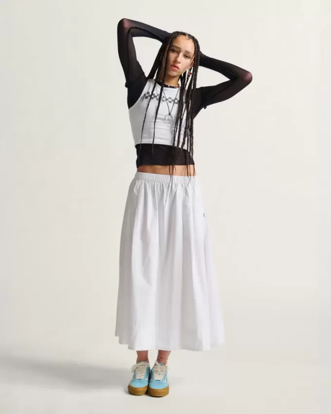 Figurbetontes Crop-Tanktop mit Schachbrettmuster Figurbetontes Crop-Tanktop mit Schachbrettmuster