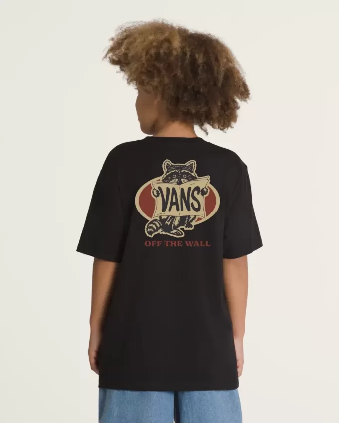 Kinder Waschbär Zeichen T-Shirt