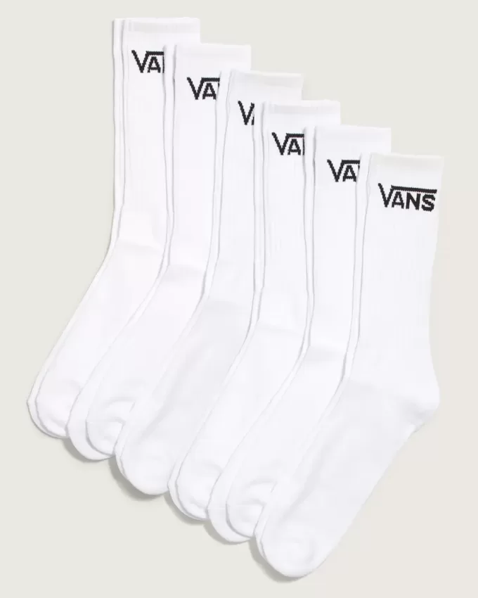 Klassische Crew-Socken, 6er-Pack