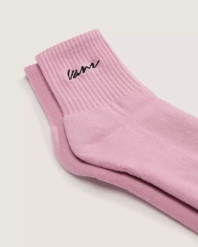 Klassische Half Crew-Socken mit Schriftzug