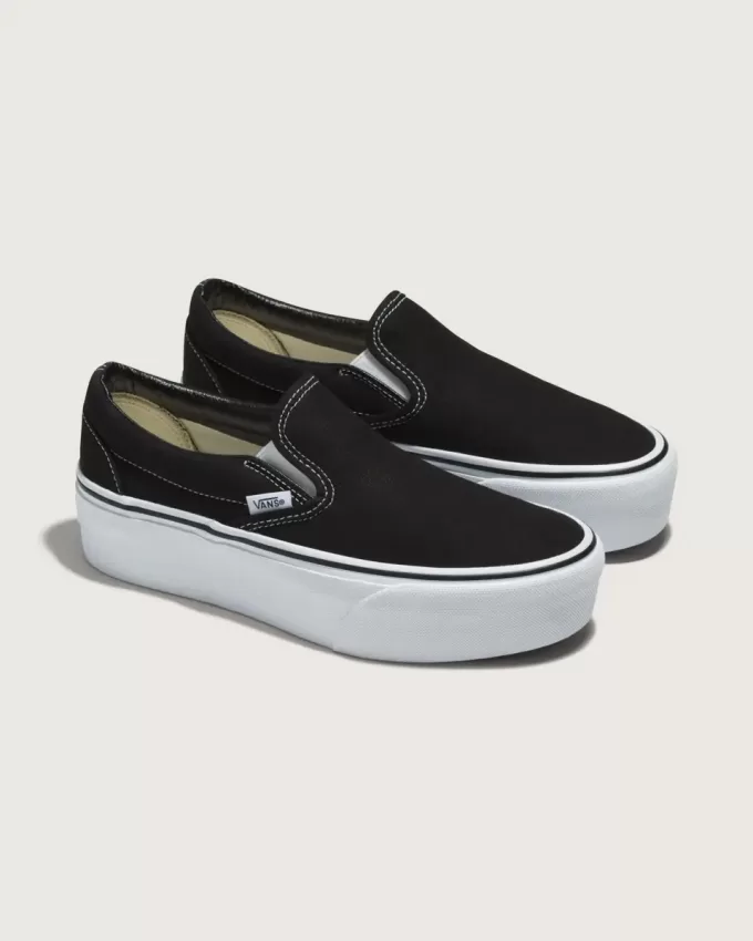 Klassischer Slip-On-Plateauschuh