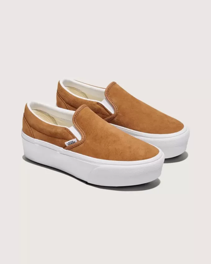 Klassischer Slip-On-Plateauschuh