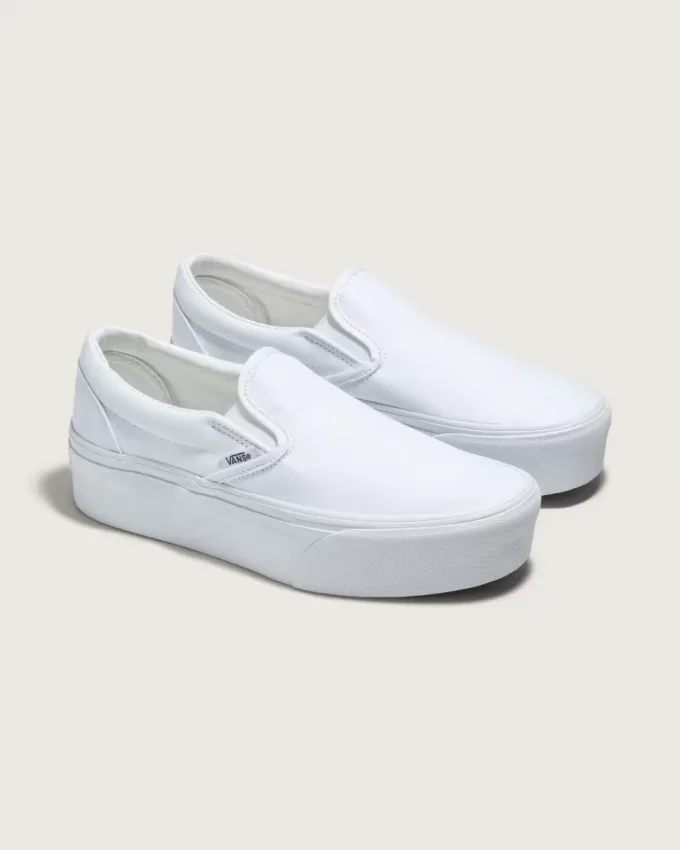 Klassischer Slip-On-Plateauschuh