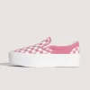 Klassischer Slip-On-Plateauschuh mit Schachbrettmuster Klassischer Slip-On-Plateauschuh mit Schachbrettmuster