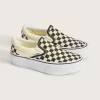 Klassischer Slip-On-Plateauschuh mit Schachbrettmuster