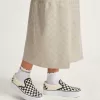Klassischer Slip-On-Plateauschuh mit Schachbrettmuster