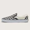 Klassischer Slip-On-Schachbrett-Schuh mit breiter Sohle