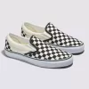 Klassischer Slip-On-Schachbrett-Schuh mit breiter Sohle