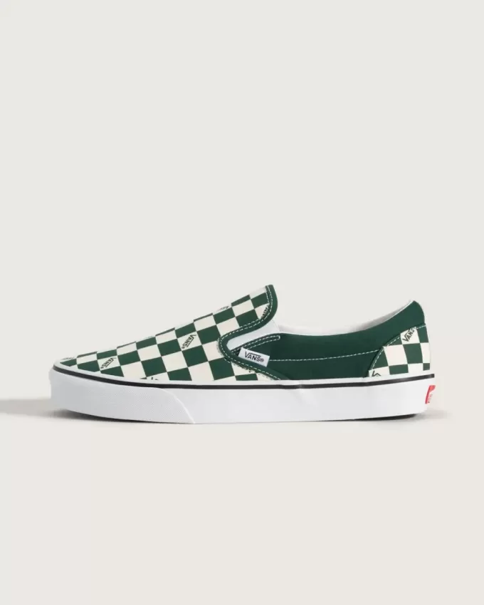 Klassischer Slip-On-Schachbrettschuh