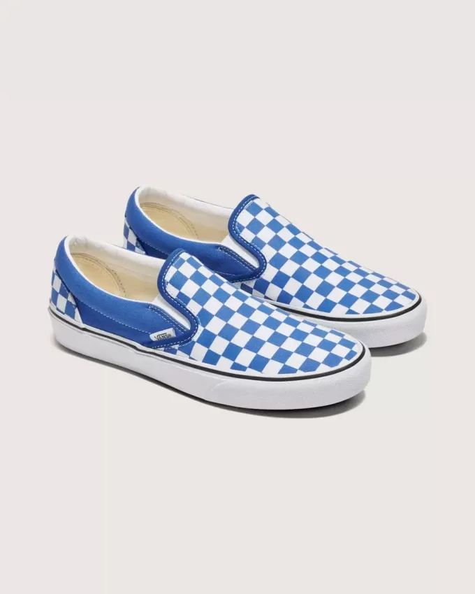 Klassischer Slip-On-Schachbrettschuh