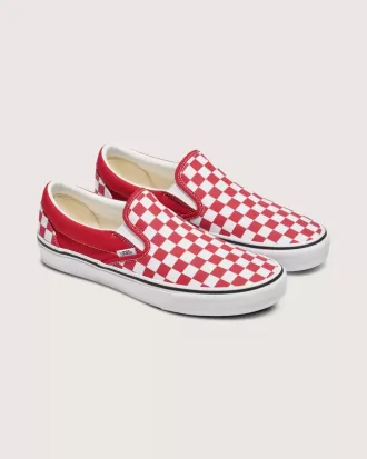 Klassischer Slip-On-Schachbrettschuh
