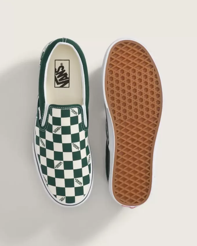 Klassischer Slip-On-Schachbrettschuh