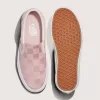 Klassischer Slip-On-Schuh aus Satin mit Schachbrettmuster Klassischer Slip-On-Schuh aus Satin mit Schachbrettmuster