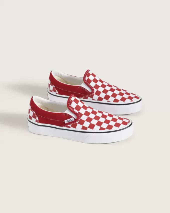 Klassischer Slip-On-Schuh mit Schachbrettmuster für große Kinder Klassischer Slip-On-Schuh mit Schachbrettmuster für große Kinder