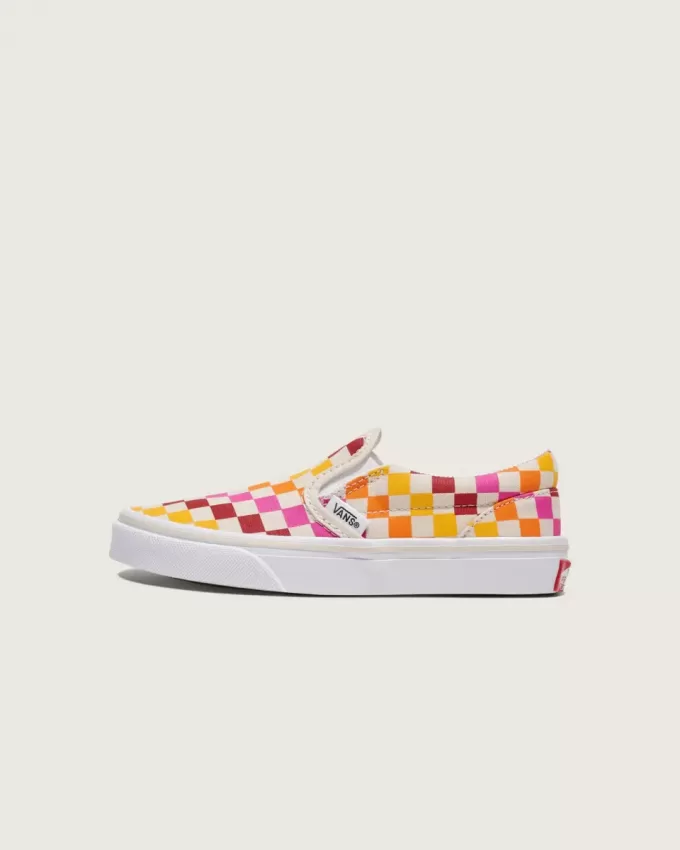 Klassischer Slip-On-Schuh mit Schachbrettmuster für Kleinkinder Klassischer Slip-On-Schuh mit Schachbrettmuster für Kleinkinder