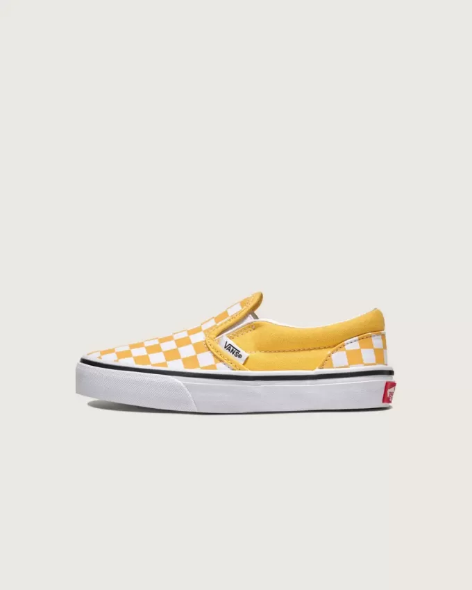 Klassischer Slip-On-Schuh mit Schachbrettmuster für Kleinkinder Klassischer Slip-On-Schuh mit Schachbrettmuster für Kleinkinder