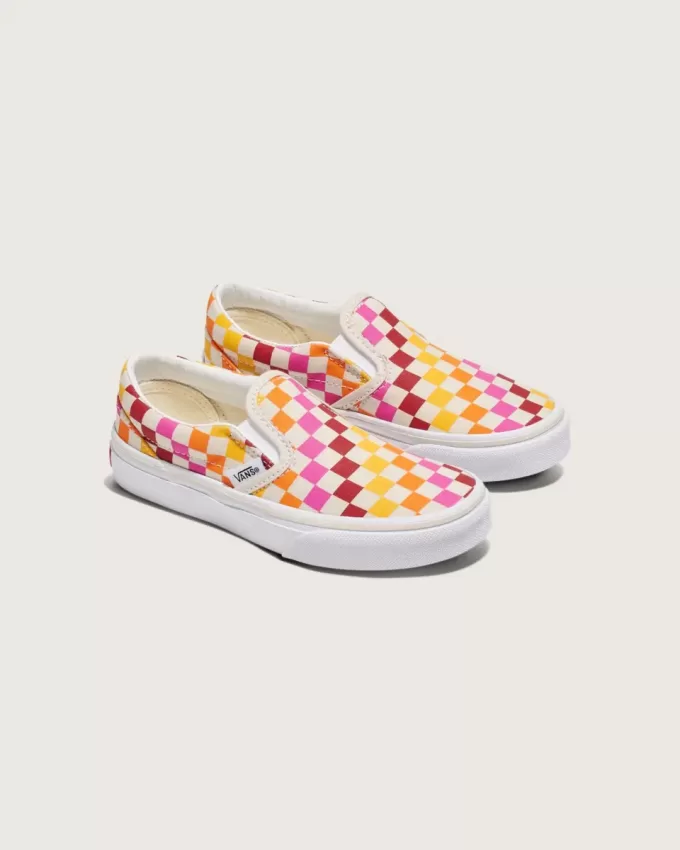 Klassischer Slip-On-Schuh mit Schachbrettmuster für Kleinkinder Klassischer Slip-On-Schuh mit Schachbrettmuster für Kleinkinder