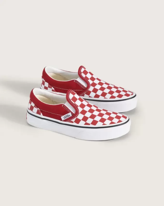 Klassischer Slip-On-Schuh mit Schachbrettmuster für Kleinkinder