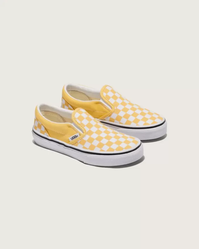 Klassischer Slip-On-Schuh mit Schachbrettmuster für Kleinkinder Klassischer Slip-On-Schuh mit Schachbrettmuster für Kleinkinder
