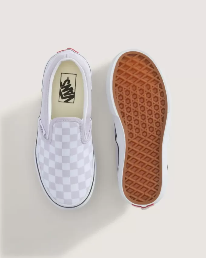 Klassischer Slip-On-Schuh mit Schachbrettmuster für Kleinkinder Klassischer Slip-On-Schuh mit Schachbrettmuster für Kleinkinder