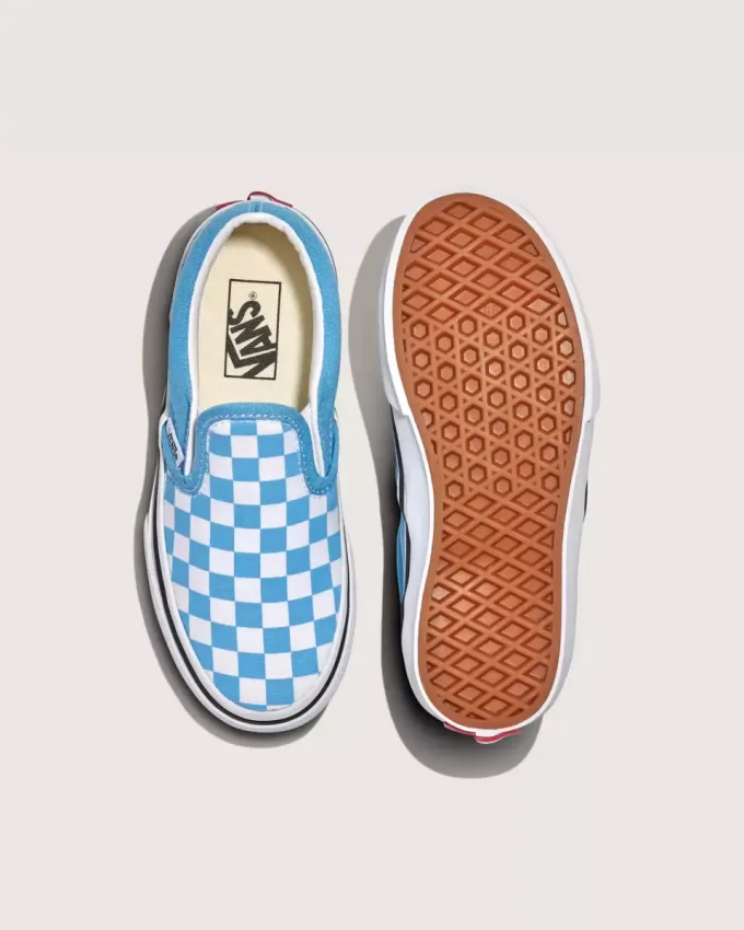 Klassischer Slip-On-Schuh mit Schachbrettmuster für Kleinkinder Klassischer Slip-On-Schuh mit Schachbrettmuster für Kleinkinder