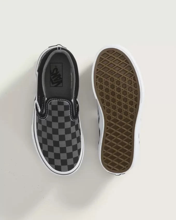 Klassischer Slip-On-Schuh mit Schachbrettmuster für Kleinkinder